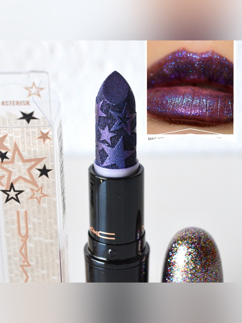 MAC Cosmetics Kiss Of Stars Lipstick *ASTERISK* Blue Purple Limited Edition BNIB